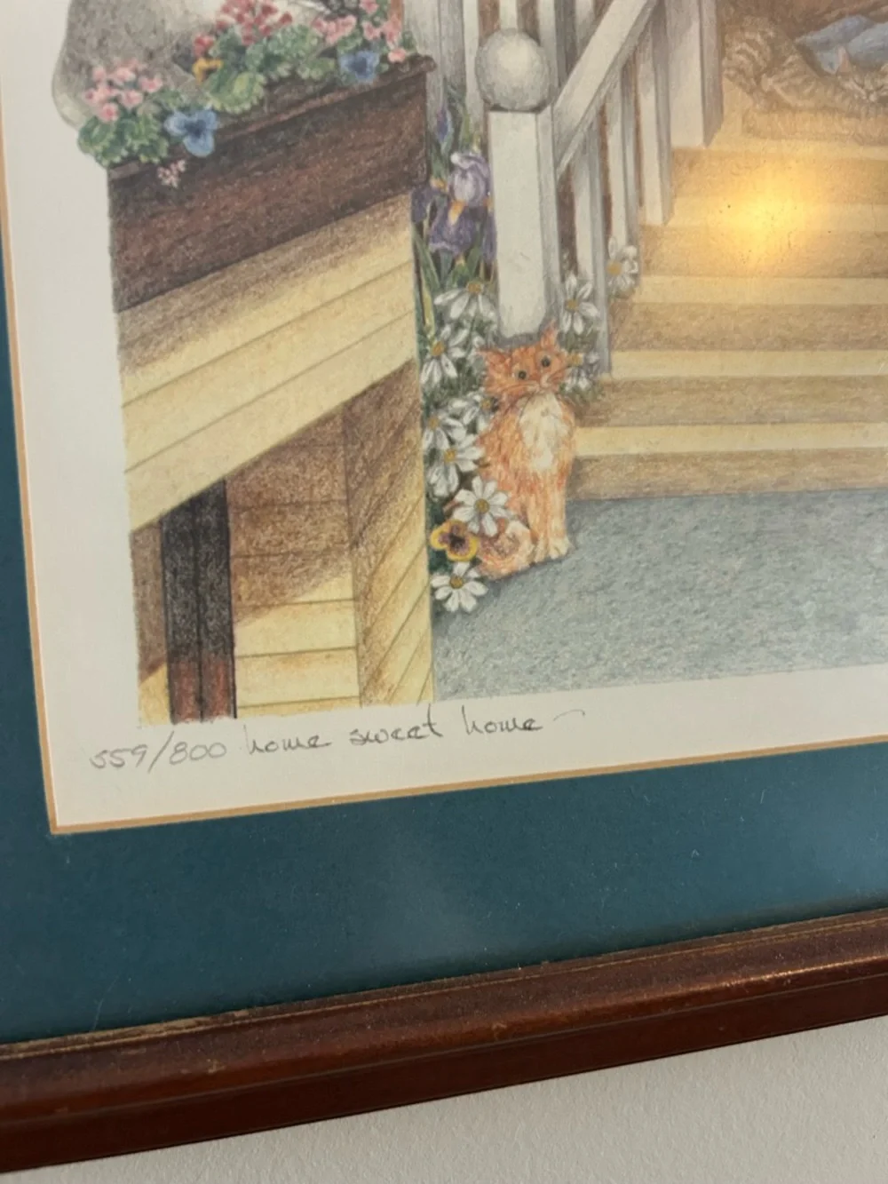 JS Perry Original Lithograph 559/800 Titled “Home Sweet Home”. - Picture 2 of 6